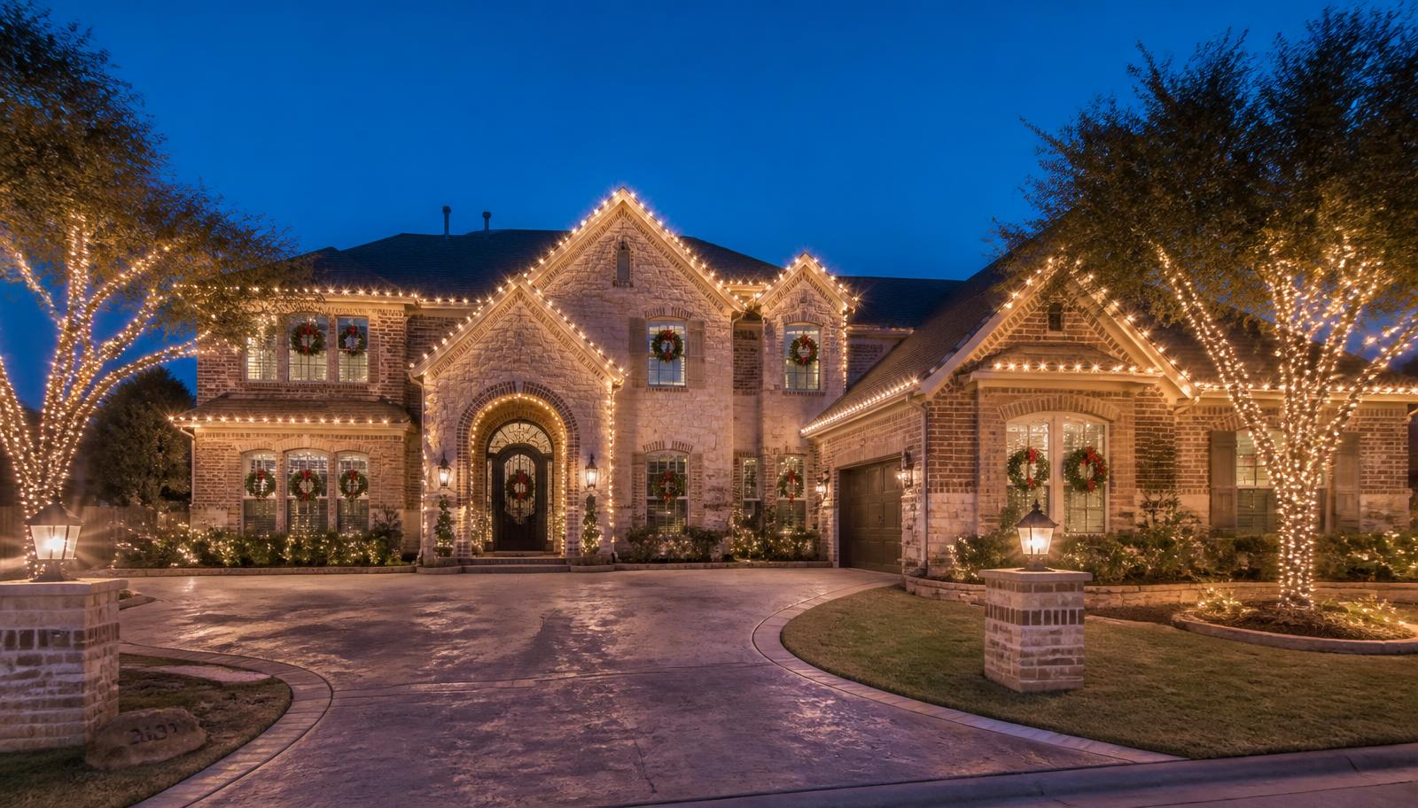 Holiday Lighting in Austin, TX by Casa Washa