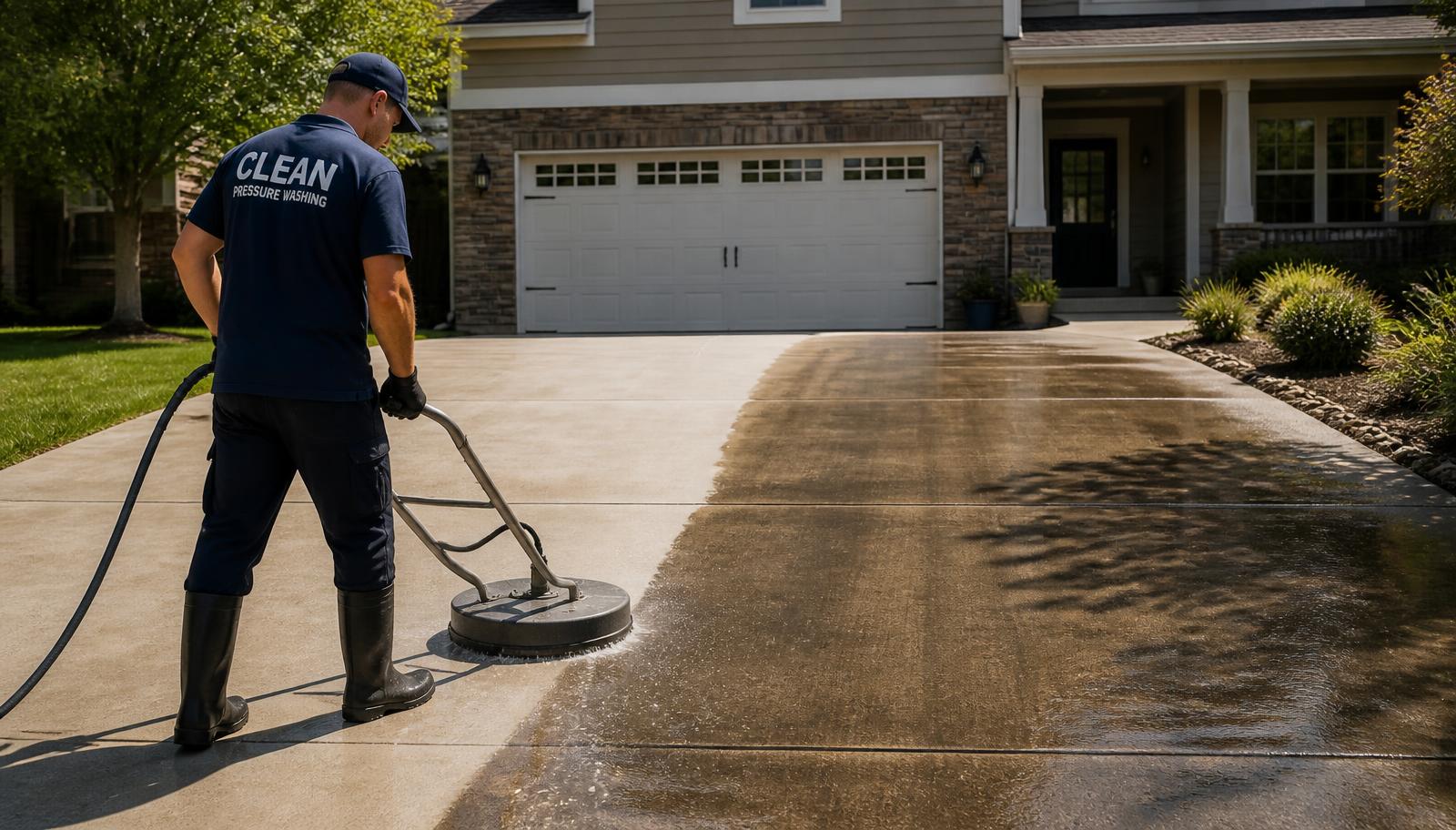 Driveway Cleaning in Austin, TX by Casa Washa