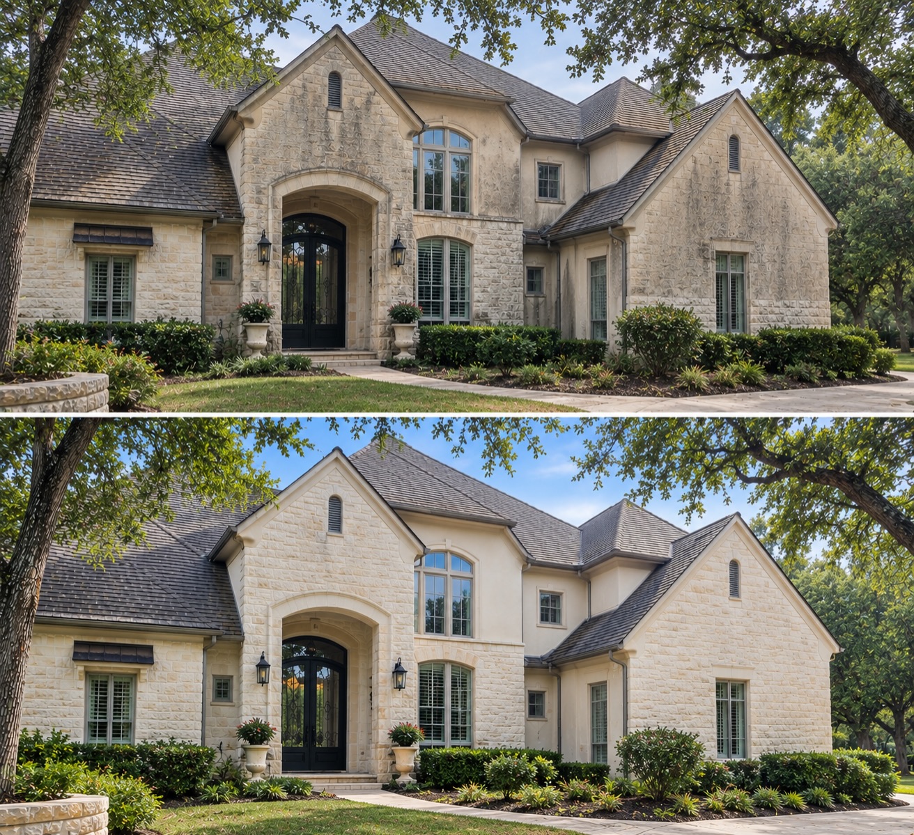 That dark stains on your home are not permanent. It’s organic growth - mold and algae covered in dirt. @casawasha can remove it today ✨ DM us or call (512)846-3006 to receive a free quote.

We also clean windows, solar panels, gutters and roofs.

5 star rated. Trusted by builders and top realtors. Insured. 

#austinrealestate #homesearch #cleanhome #austinluxuryhomes #softwashing