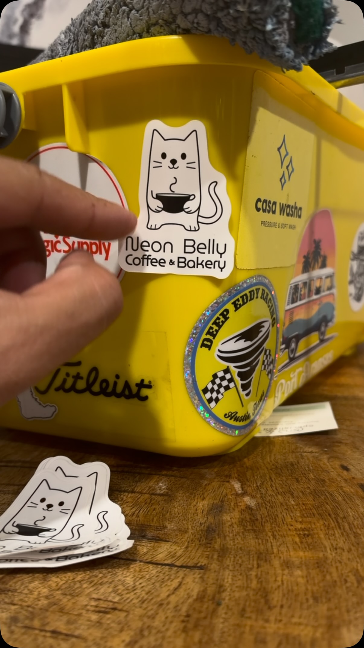They have great coffee. I got the pour over - they had four different beans to choose from. They have a biscuit that’s better than red lobster’s cheddar bay biscuit. They have a pepperoni and cheese sourdough roll. All the sweet stuff too, but better than most. Check out @neonbellycoffee 

@atxcitylifestyle thanks for the rec 🫡 

#coffee #austincoffee #austincoffeeshops #windowcleaning #asmr