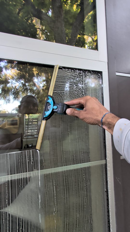 Consider this your 30 seconds of window-cleaning therapy.

A little soap, some precision squeegee work, and those perfectly satisfying swipes that make you want to watch it twice.

There's an art to a good window clean. The right angle, consistent pressure, and knowing how to move the water without leaving streaks behind.

And that final reveal? Nothing but glass and a beautiful view.

#WindowCleaning #OddlySatisfying #saturdayvibes #foryoupage #reels