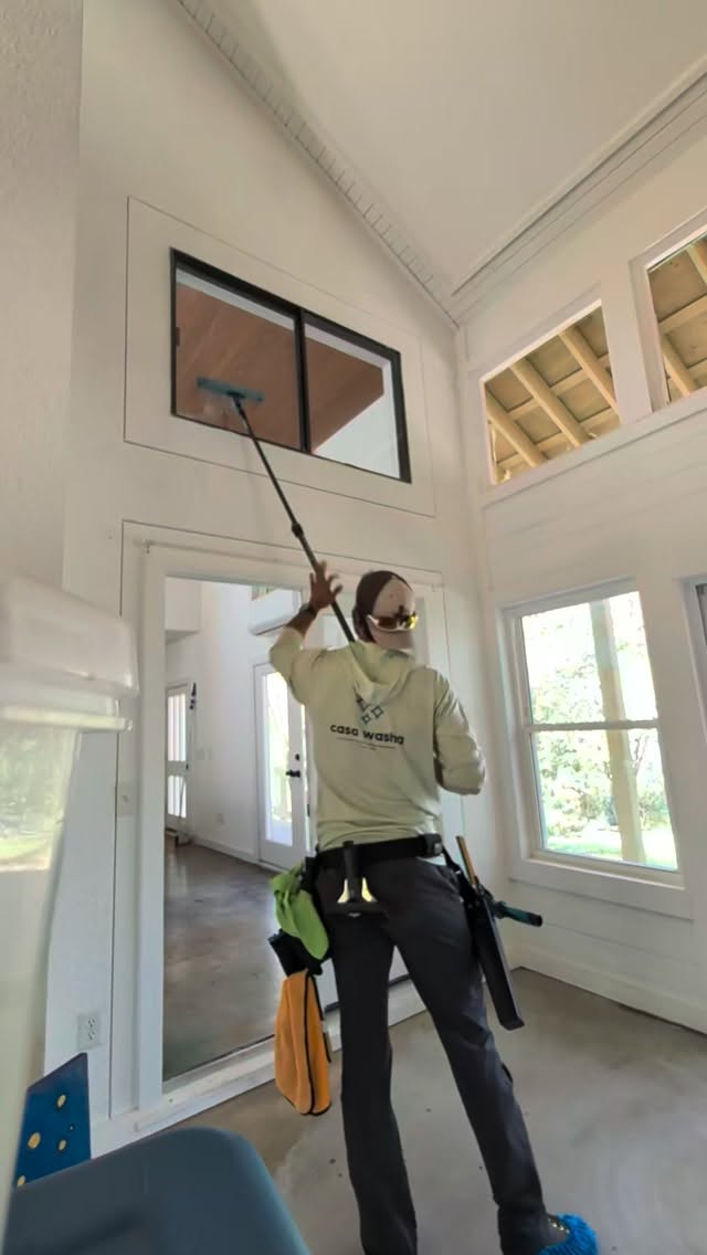 High windows. Higher standards.

Not every window is within arm's reach.

High ceilings, awkward angles, and glass that requires a little extra finesse. That's where the right tools and technique make all the difference.

Using a @unger_usa Ninja pole to reach those upper interior windows, we're making sure even the hard-to-reach panes get the attention they deserve.

Because a beautiful home deserves a clear view from every angle.

Out of reach. Never overlooked.

#WindowCleaning #HighWindowCleaning #SatisfyingCleaning #InteriorWindowCleaning #LuxuryHomes AttentionToDetail ProfessionalWindowCleaning AustinHomes AustinTX CasaWasha