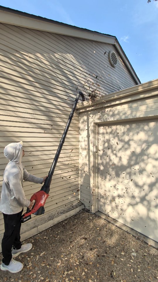 Sometimes the best part of the job is watching everything come flying out. 💨

Leaves, dirt, roof debris—anything that’s been sitting in those gutters has to go.

Using our gutter vacuum system, we can clear sections from the ground while keeping the process efficient and minimizing unnecessary ladder work.

Clean gutters. Clear downspouts. Water going where it’s supposed to go.

And a pretty satisfying view from down here.

Gutters overdue? Don’t wait until the next storm shows you where the problem is.

📲 DM Casa Washa “GUTTERS” to get on the schedule.

#GutterCleaning #OddlySatisfying #SatisfyingCleaning #HomeMaintenance #PropertyMaintenance