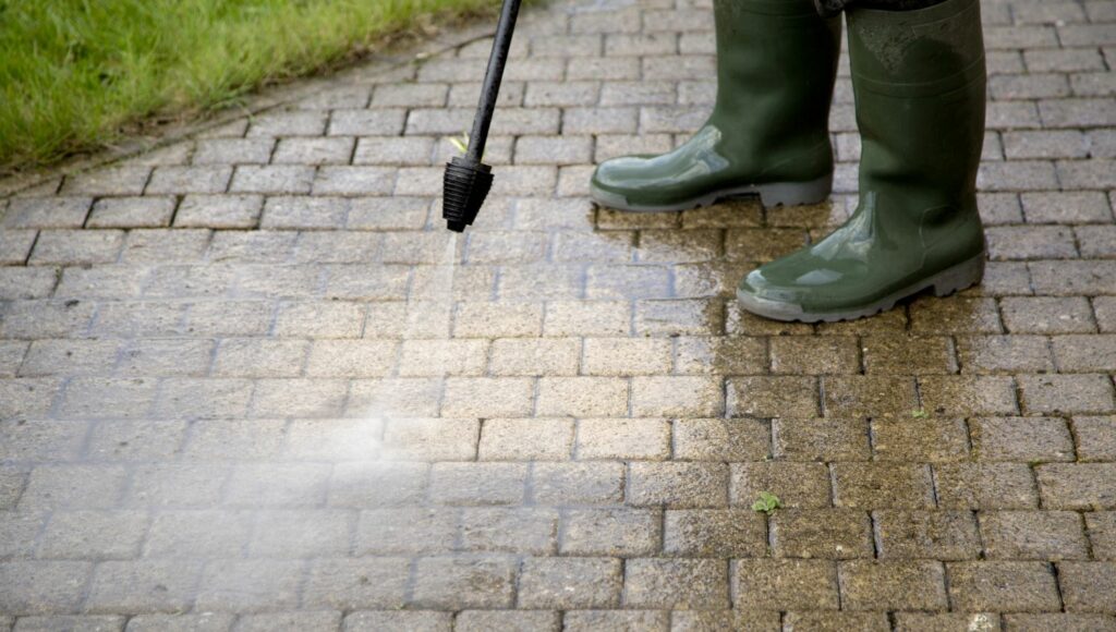 Pressure Washing And Roof Cleaning Austin TX Post Concrete